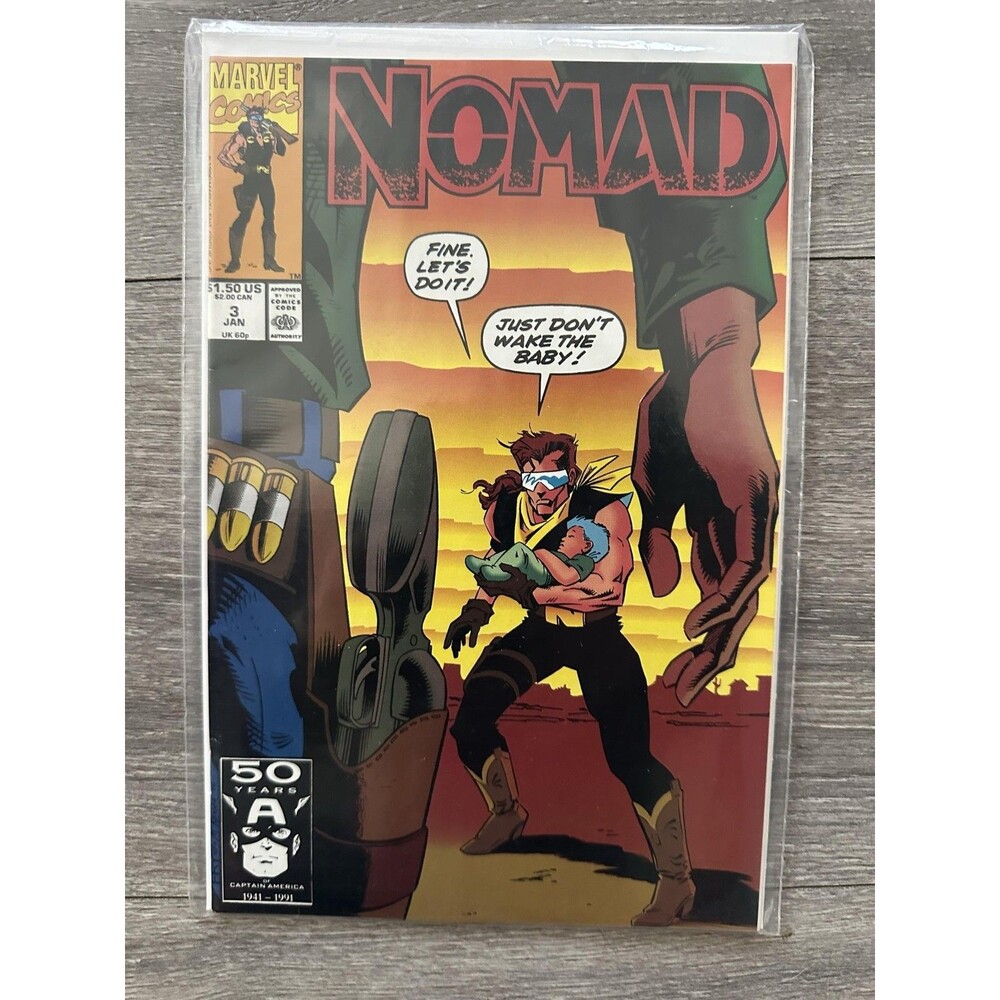 Marvel Nomad #3 Single Issue Comic 1991 Copper Age Color US Comics Character M